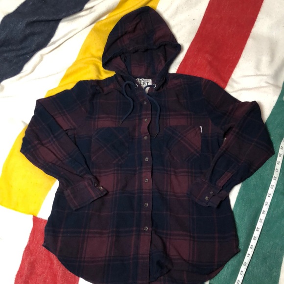 Garage Tops - 3/20$ Garage | Boyfriend Fit Button Up Hoodie